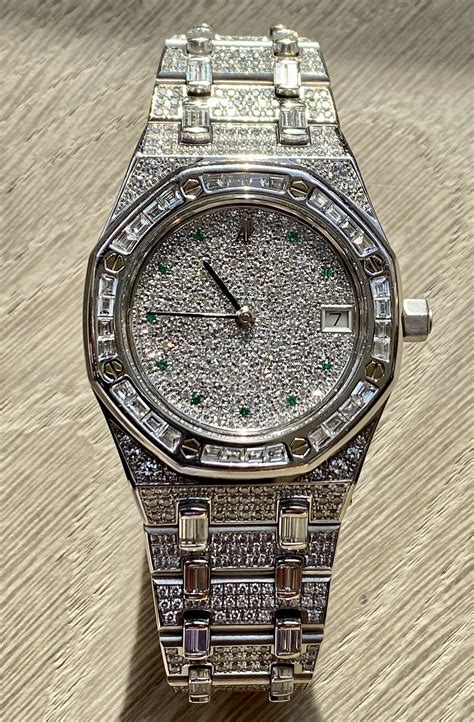 audemars piguet royal oak with diamonds|audemars piguet royal oak sale.